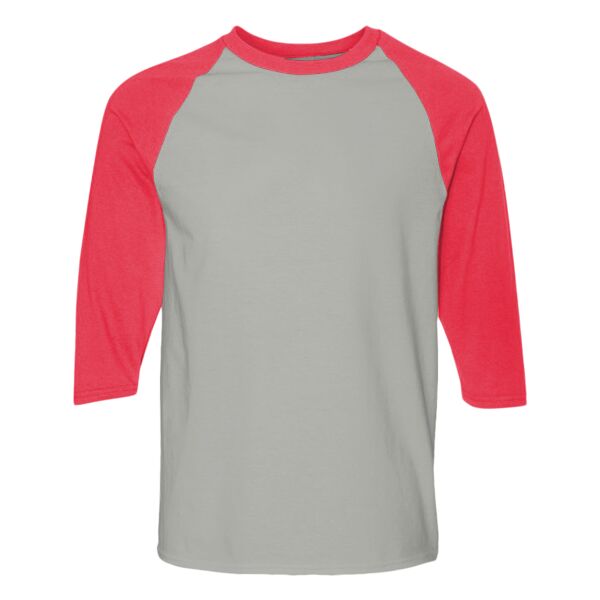 Heavy Cotton™ Raglan Three-Quarter Sleeve T-Shirt Thumbnail